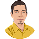 Bust of Will Branch in vector artwork