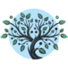The web site logo depicting the lower half of illustrated tree